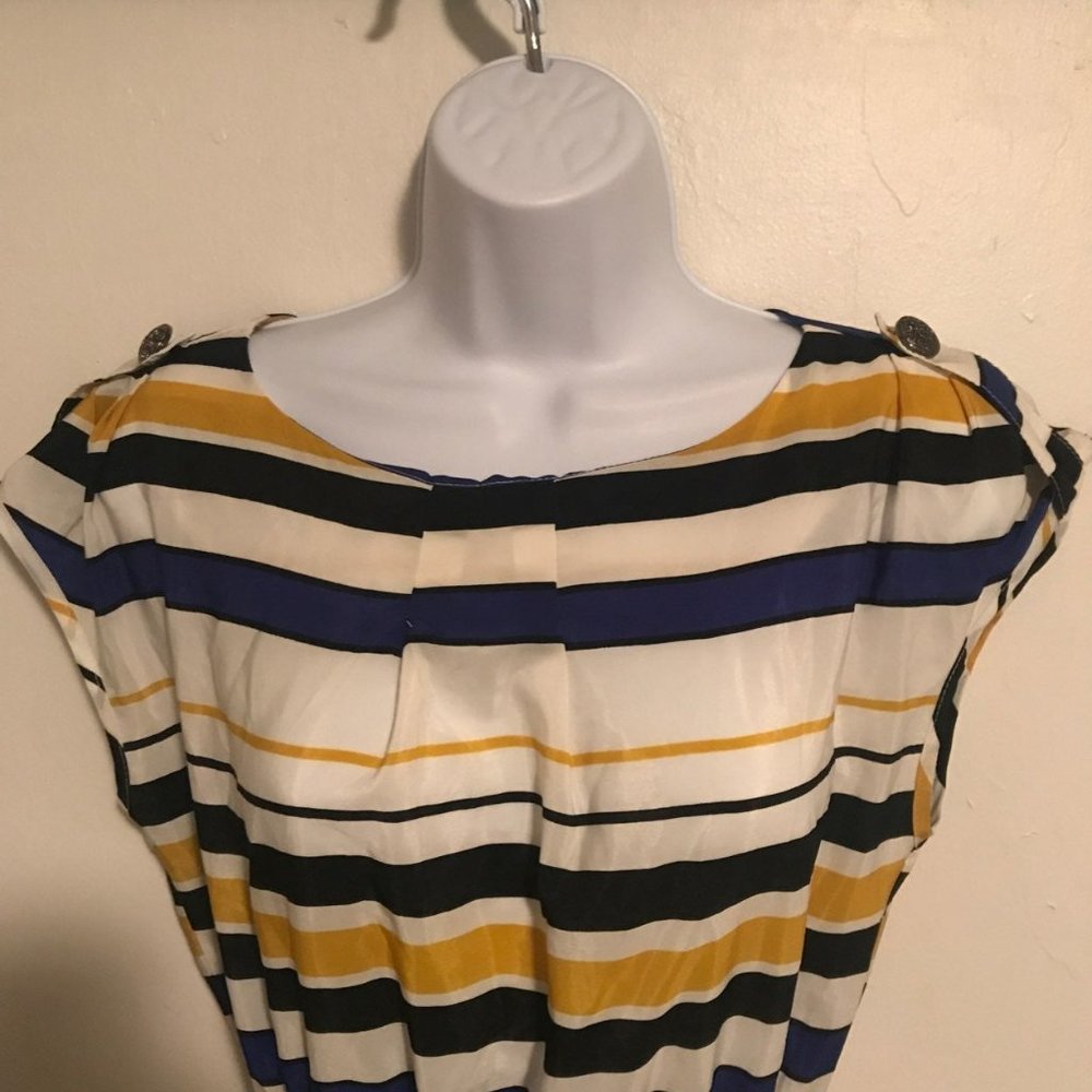 Striped Mini Dress With Pockets - Picture 3 of 7